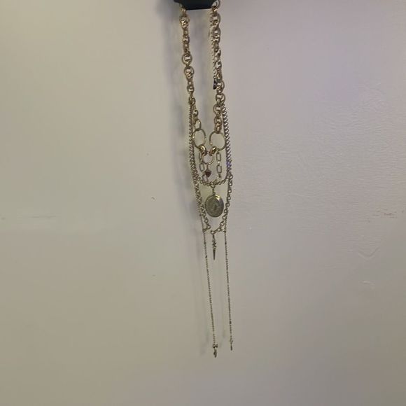 Gold Layered Necklace - Picture 2 of 3